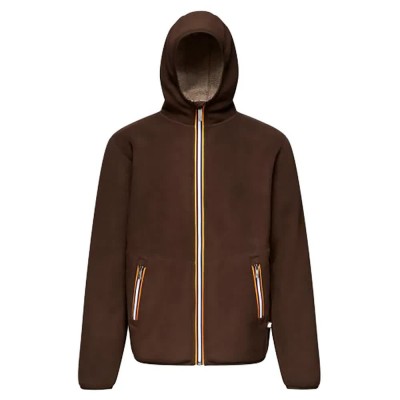 блуза,мъжки,пуловери,k,way,jack,sherpa,polar,double,full,zip,sweatshirt,brown,beige,(brown)