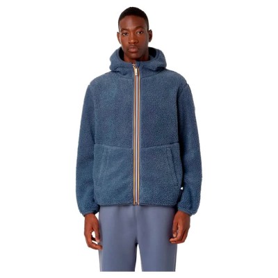 блуза,мъжки,пуловери,k,way,jack,sherpa,polar,double,full,zip,sweatshirt,gray,(blue)