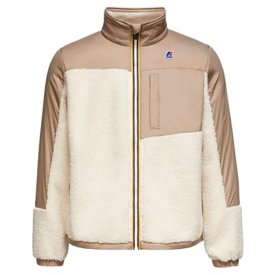 блуза,мъжки,пуловери,k,way,le,vrai,3.0,nersev,orsetto,full,zip,sweatshirt,beige,(white,beige)