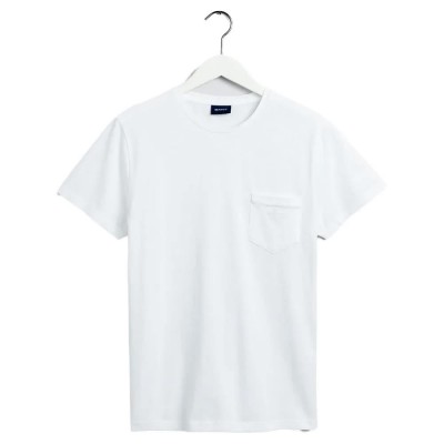 тениска,мъжки,тениски,gant,2001,2003042,camiseta,short,sleeve,t,shirt,white