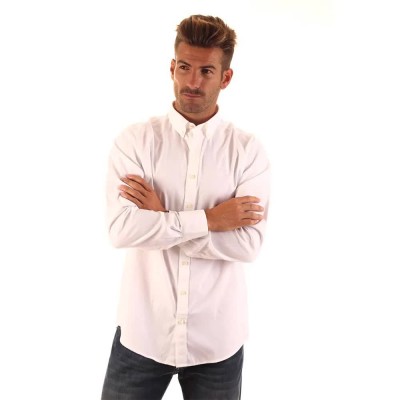 риза,с,дълъг,ръкав,мъжки,ризи,gant,pinpoint,oxford,long,sleeve,shirt,white