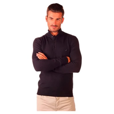 блуза,мъжки,пуловери,nautica,n23amswe402s,sweater,black,(grey)