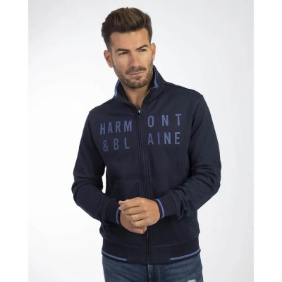 блуза,мъжки,пуловери,harmont,&,blaine,frk160021261,full,zip,sweatshirt,blue