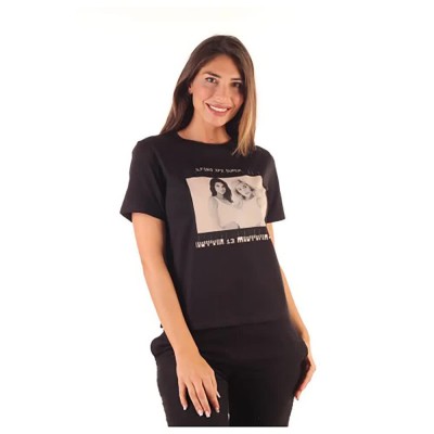 тениска,дамски,тениски,kendall,&,kylie,kkw344213,short,sleeve,t,shirt,black