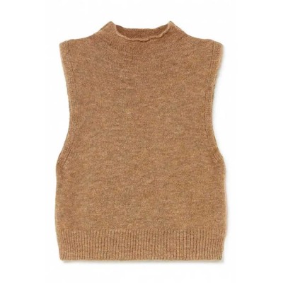 потник,дамски,пуловери,дамски,плетени,дрехи,mus&bombon,jaspe,knitted,vest,brown