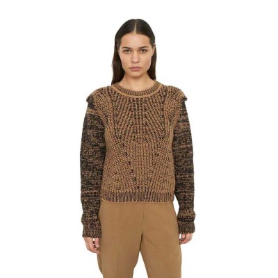 блуза,дамски,пуловери,дамски,плетени,дрехи,second,female,adele,sweater,brown,(brown)