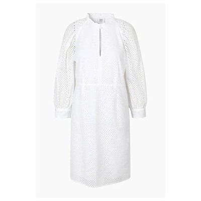 рокля,дамски,поли,и,рокли,second,female,calendula,long,sleeve,short,dress,white,(white)