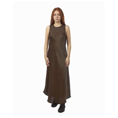 рокля,дамски,поли,и,рокли,second,female,eddie,sleeveless,long,dress,brown,(brown)