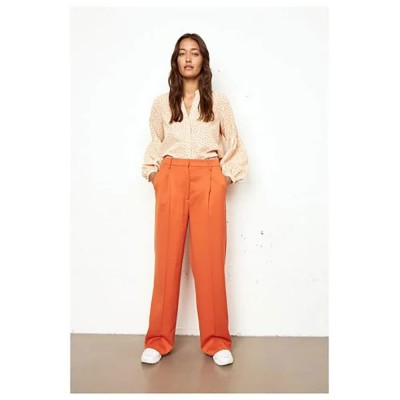 панталони,дамски,панталони,second,female,kaleem,pants,orange,(orange)