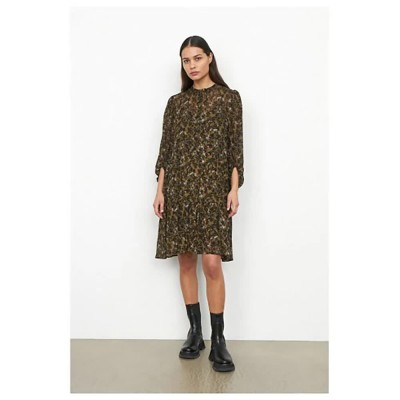 рокля,дамски,поли,и,рокли,second,female,simone,3,4,sleeve,dress,green,(multicolor)