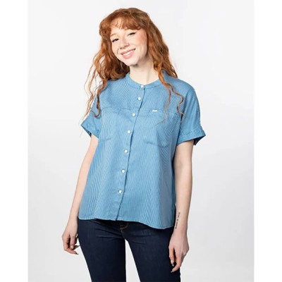 риза,с,къс,ръкав,дамски,блузи,дамски,ризи,lee,cap,sleeve,short,sleeve,shirt,blue