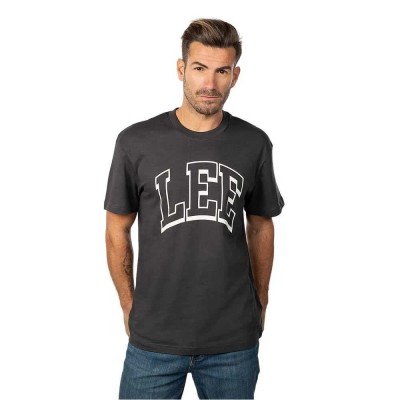 тениска,мъжки,тениски,lee,varsity,short,sleeve,t,shirt,black