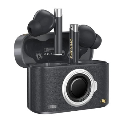 слушалки,слушалки,onikuma,t18,wireless,earphones,black,(black)