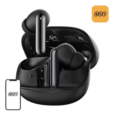 слушалки,слушалки,qcy,melobuds,ht12,wireless,earphones,black,(black)