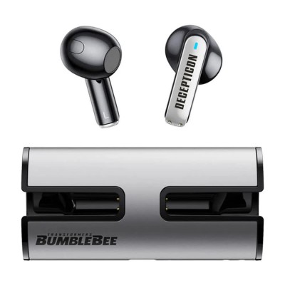 слушалки,слушалки,transformers,tf,t02,wireless,earphones,silver