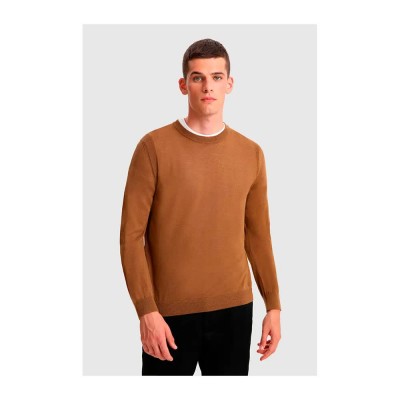 блуза,мъжки,пуловери,woolrich,lana,merino,sweater,brown,(brown)