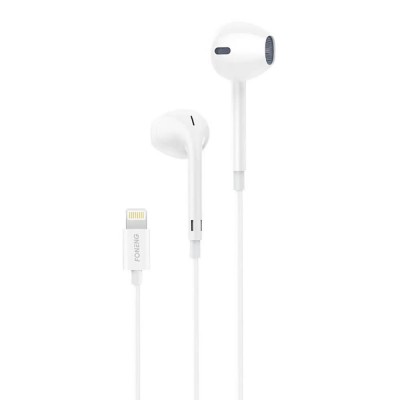 слушалки,слушалки,foneng,t28,lightning,earphones,white,(white)