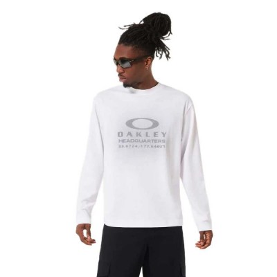 тениска,мъжки,тениски,oakley,illusion,long,sleeve,t,shirt,white,(white)