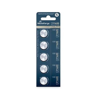батерии,mediarange,cr1620,button,battery,clear,(silver)