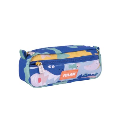 канцеларски,принадлежности,milan,2,zipped,rectangular,odyssey,special,series,pencil,case,blue,(blue)