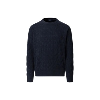 блуза,мъжки,пуловери,hackett,cable,sweater,midnight,blue