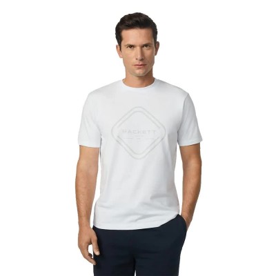 тениска,мъжки,тениски,hackett,club,house,short,sleeve,t,shirt,optic,white,(white)