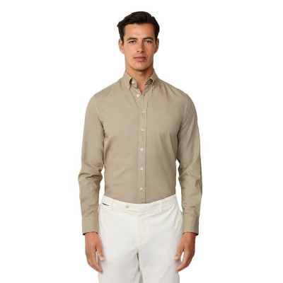 риза,с,дълъг,ръкав,мъжки,ризи,hackett,ess,gmt,dyed,oxford,long,sleeve,shirt,laurel,green,(beige)