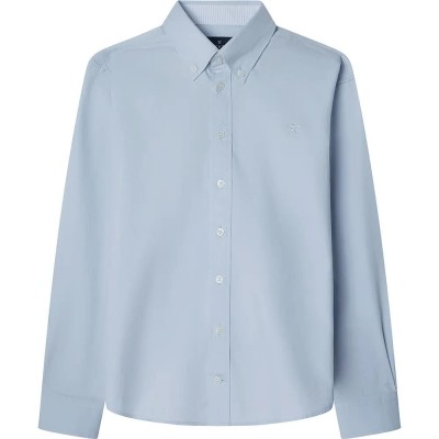 риза,с,дълъг,ръкав,детски,ризи,hackett,ess,washed,oxford,long,sleeve,shirt,sky,blue,(blue)