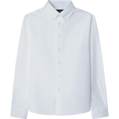 риза,с,дълъг,ръкав,детски,ризи,hackett,ess,washed,oxford,long,sleeve,shirt,optic,white,(white)