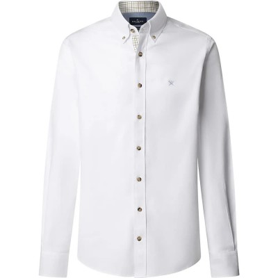 риза,с,дълъг,ръкав,мъжки,ризи,hackett,flannel,multi,trim,long,sleeve,shirt,optic,white,(white)