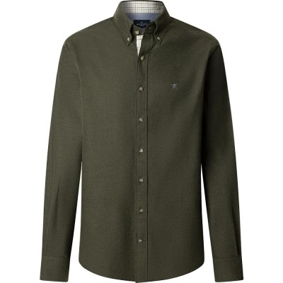 риза,с,дълъг,ръкав,мъжки,ризи,hackett,flannel,multi,trim,long,sleeve,shirt,cargo,green,(green)