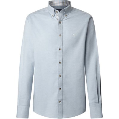 риза,с,дълъг,ръкав,мъжки,ризи,hackett,flannel,multi,trim,long,sleeve,shirt,sky,blue,(blue)