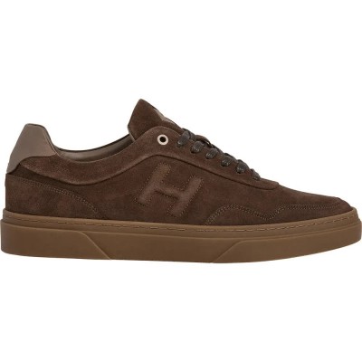 маратонки,мъжки,маратонки,hackett,hackney,velvet,trainers,bark,brown