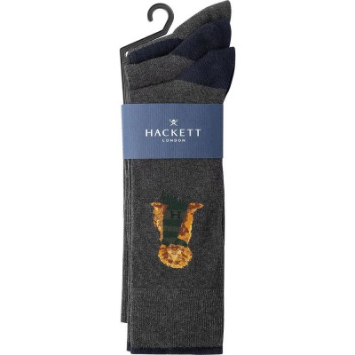чорапи,мъжки,чорапи,hackett,harry,placement,socks,3,pairs,grey,(granite,grey)