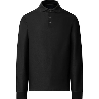 мъжки,блузи,с,яка,hackett,hbone,jacquard,long,sleeve,polo,forest,night,green,(black)