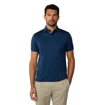 мъжки,блузи,с,яка,hackett,hbone,jacquard,short,sleeve,polo,blue,(dark,denim,blue)