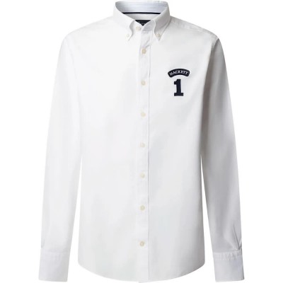 риза,с,дълъг,ръкав,мъжки,ризи,hackett,heritage,oxford,long,sleeve,shirt,white