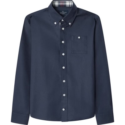 риза,с,дълъг,ръкав,детски,ризи,hackett,hk3000002,long,sleeve,shirt,midnight,blue,(blue)