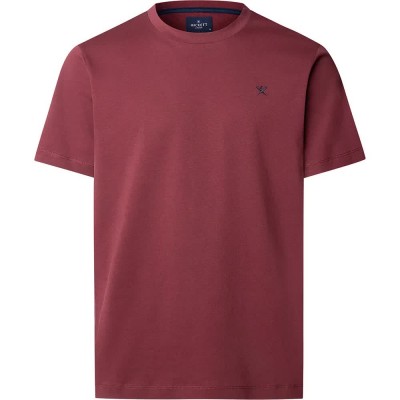 тениска,мъжки,тениски,hackett,hm5000039,short,sleeve,t,shirt,burgundy,red,(red)