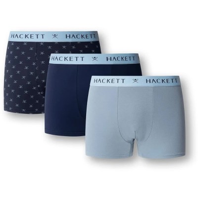 боксерки,мъжко,бельо,hackett,icon,boxers,3,units,blue,(ink,blue)
