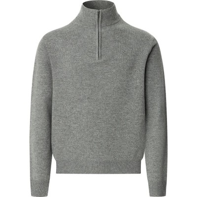 блуза,мъжки,пуловери,hackett,lambswool,half,zip,sweater,metal,grey,(grey)