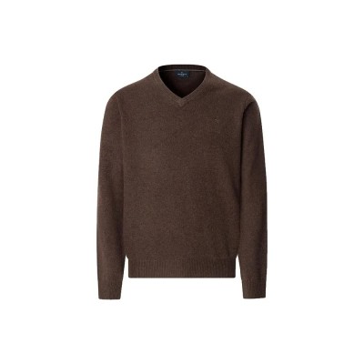 блуза,мъжки,пуловери,hackett,lambswool,v,neck,sweater,brown,(dark,brown)