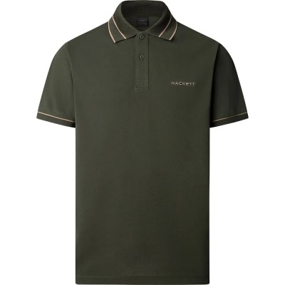 мъжки,блузи,с,яка,hackett,manor,tipped,short,sleeve,polo,harvard,khaki,green,(green)
