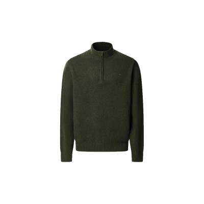 блуза,мъжки,пуловери,hackett,lambswool,half,zip,sweater,green,(hunter,green)