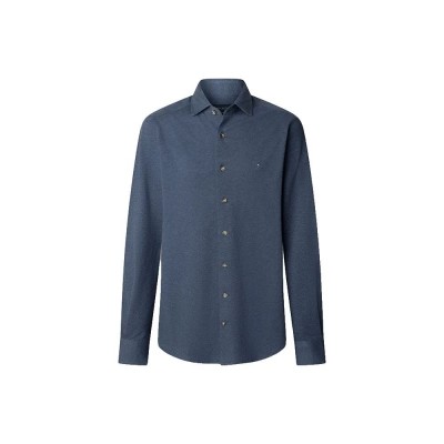 риза,с,дълъг,ръкав,мъжки,ризи,hackett,melange,long,sleeve,shirt,blue,(eton,blue)