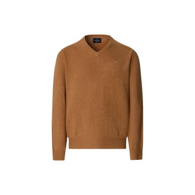 блуза,мъжки,пуловери,hackett,lambswool,v,neck,sweater,brown,(camel,beige)