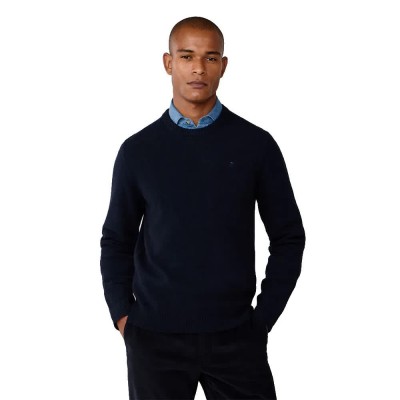 блуза,мъжки,пуловери,hackett,lambswool,sweater,blue,(midnight,blue)