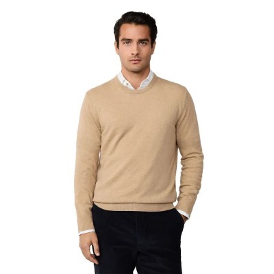 блуза,мъжки,пуловери,hackett,merino,cash,mix,sweater,malt,beige,(beige)