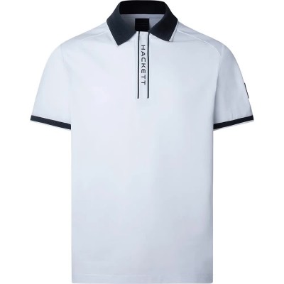 мъжки,блузи,с,яка,hackett,placket,short,sleeve,polo,optic,white,(white)