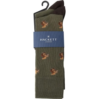 чорапи,мъжки,чорапи,hackett,print,socks,2,pairs,green,(duck,green)